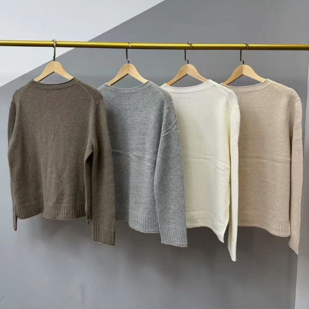 Classic Jenni Kayne Everyday Sweater XSmall/Small Oatmeal Cream Casual Quiet Lux - Picture 6 of 7